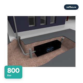 Infiltratiesysteem zelfbouw 800 liter
