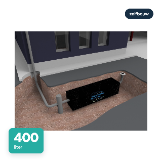 Infiltratiesysteem zelfbouw 400 liter