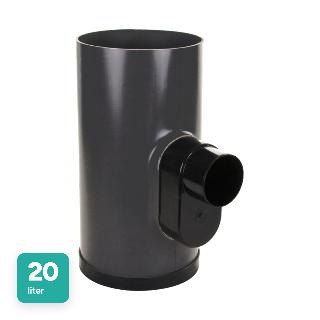 PVC onderbak 315 mm, voor straat en trottoirkolk, 20 liter, hoogte 700 mm