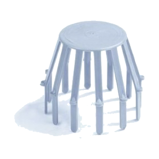 PVC HWA Bladvanger, Bolrooster 70 mm en 80 mm